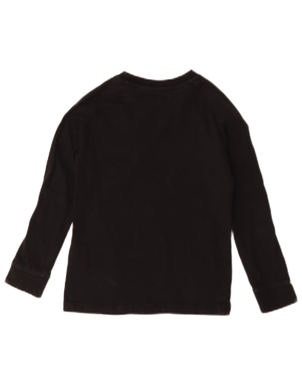 Adidas Boys Top Maneca Lunga 7-8 Ani Negru Bumbac