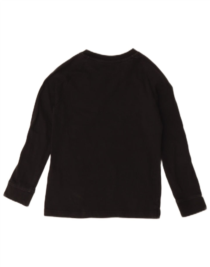 Adidas Boys Top Maneca Lunga 7-8 Ani Negru Bumbac