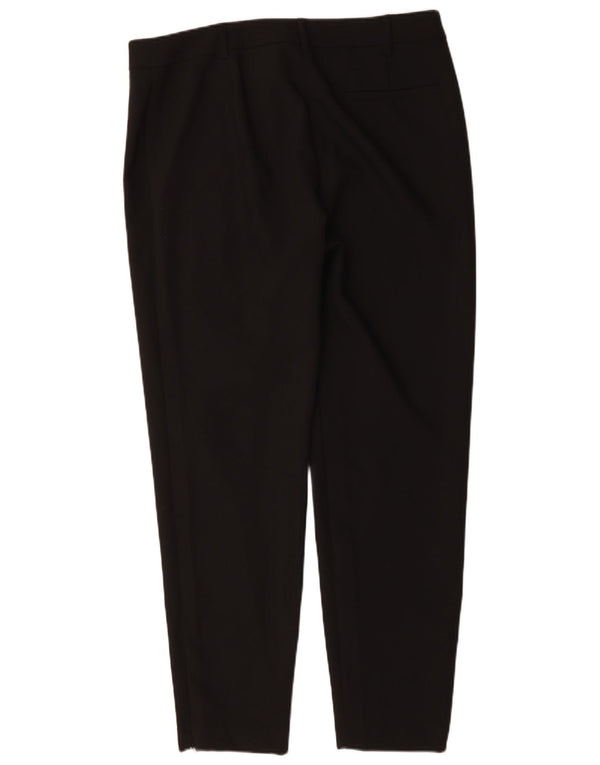 Pantaloni de costum conici pentru femei Marks & Spencer UK 16 Large W36 L30 Negru