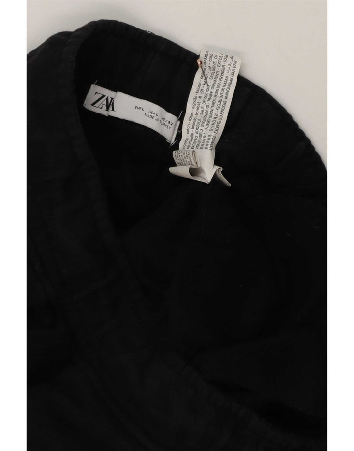 Pantaloni de trening pentru bărbați Zara, mari, negru, bumbac