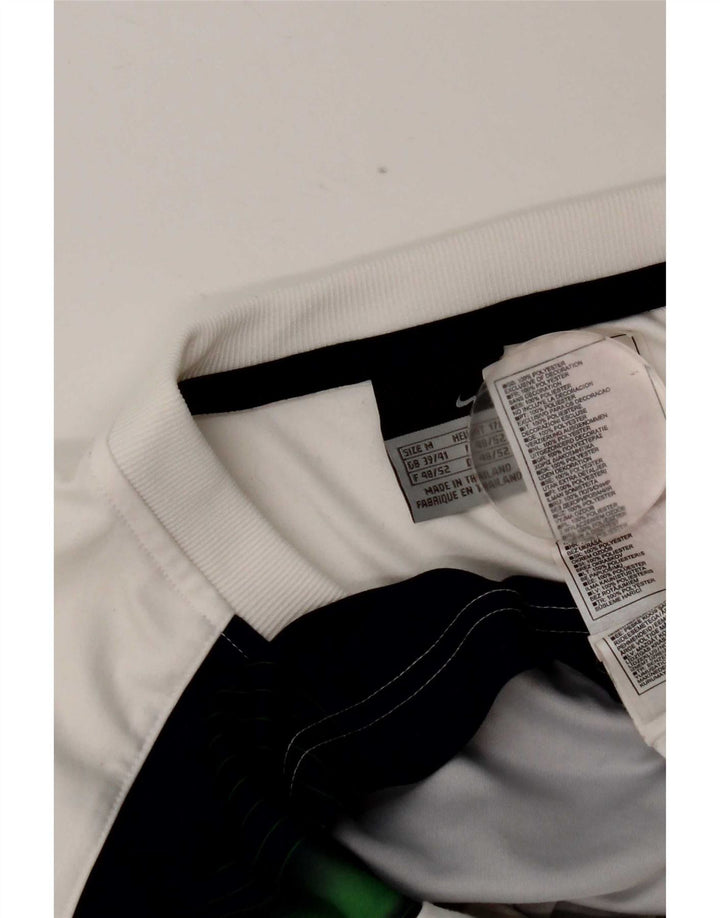 Tricou grafic Nike pentru bărbați Top UK 39/40 Medium White Colorblock Poliester