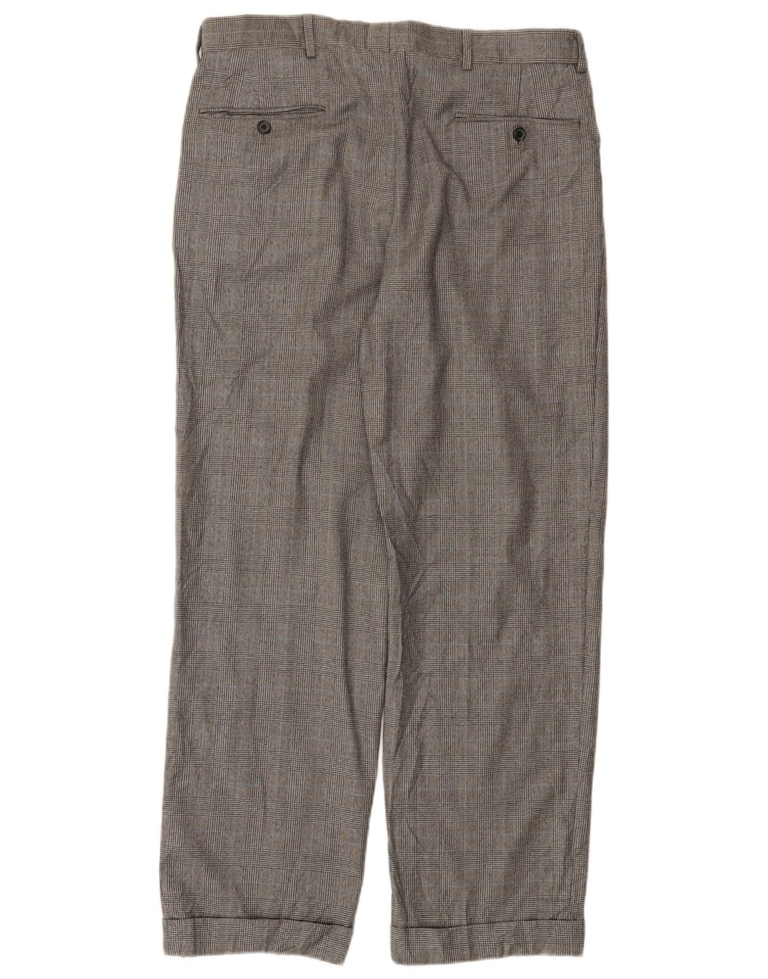 BROOKS BROTHERS Pantaloni de costum Madison Pegged pentru bărbați W32 L29 gri Houndstooth