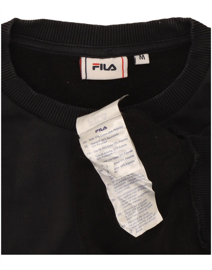 Pulover Fila Bărbați Pulover Medium Negru Bumbac
