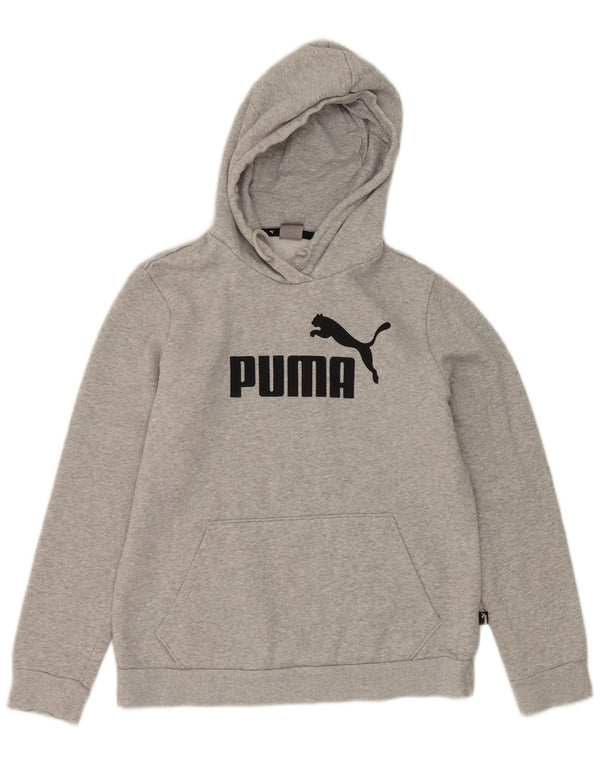 Pulover pentru femei Puma Graphic Hoodie UK 12 Medium Gri Bumbac