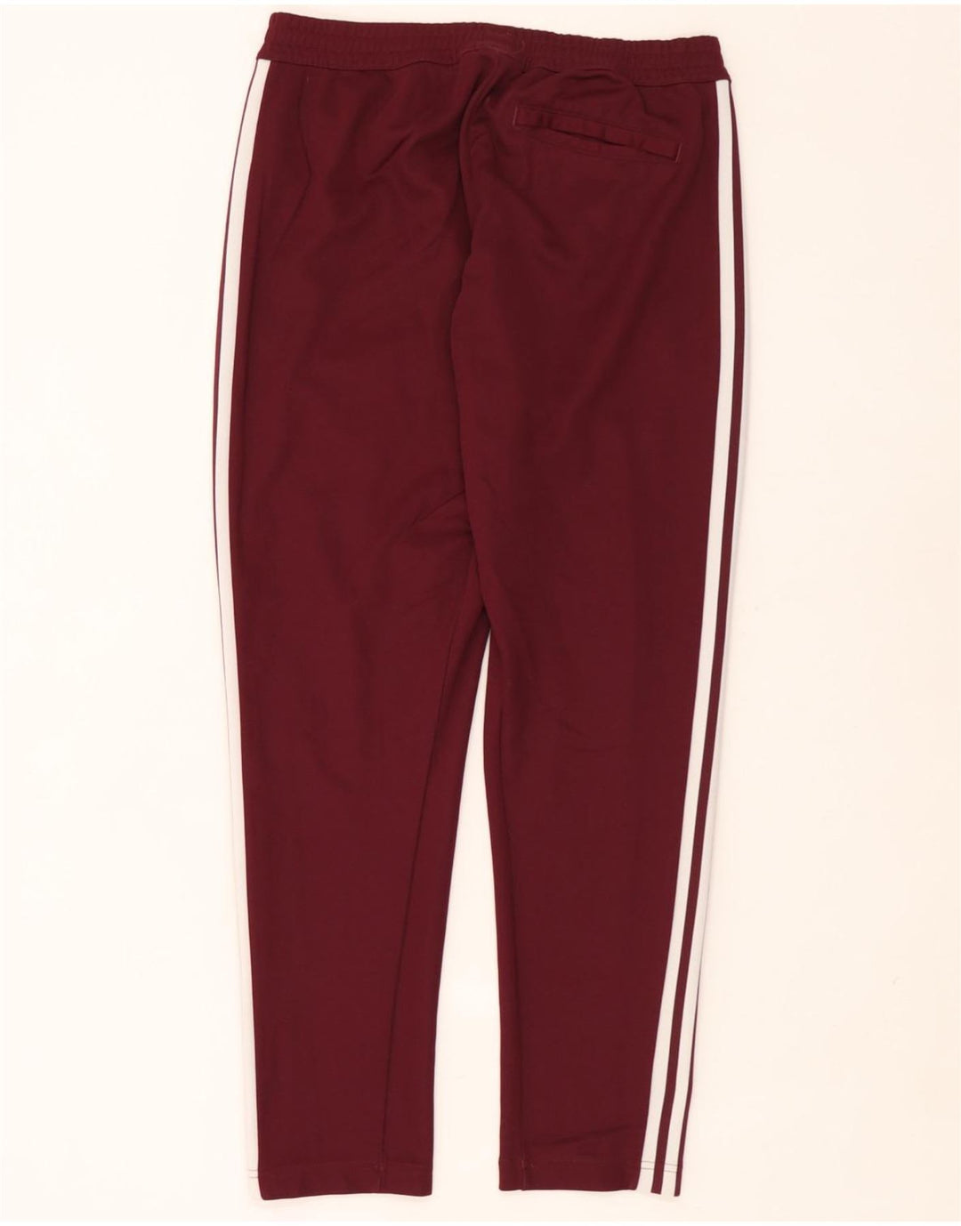 Pantaloni de trening Adidas pentru bărbați, bumbac mediu burgundy