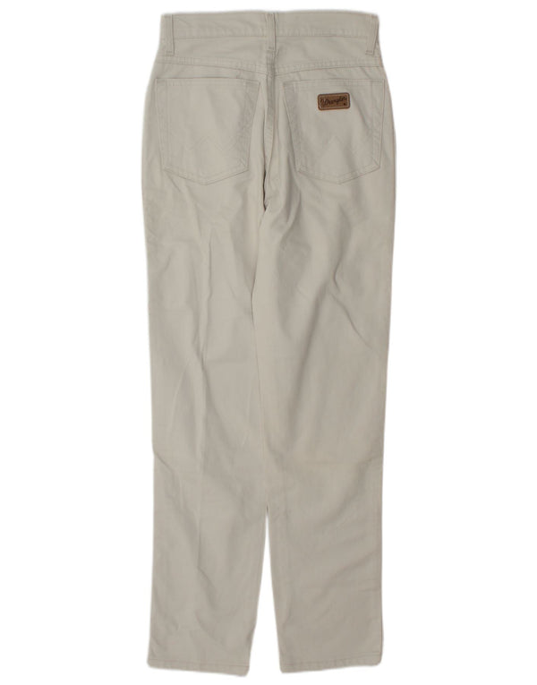Blugi conici Paula Wrangler pentru femei W28 L30 bumbac alb