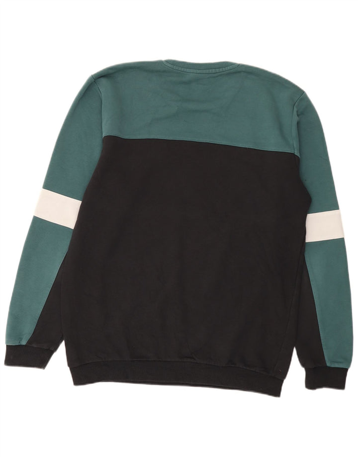 Pulover Fila pentru bărbați, mare, negru, color block, bumbac