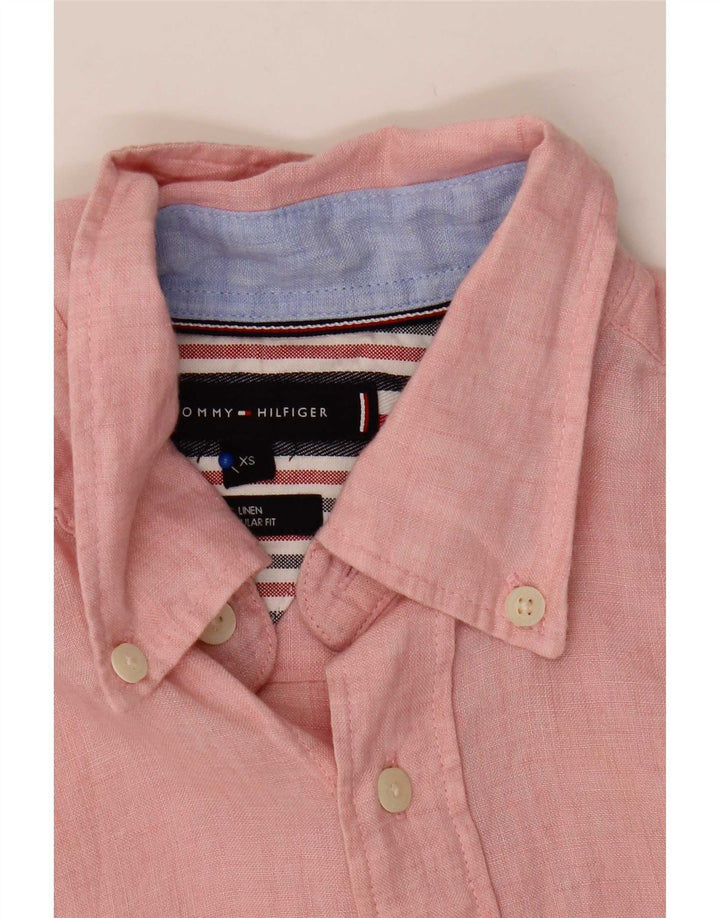 Cămașă pentru bărbați Tommy Hilfiger, în formă regulată, XS, roz, in