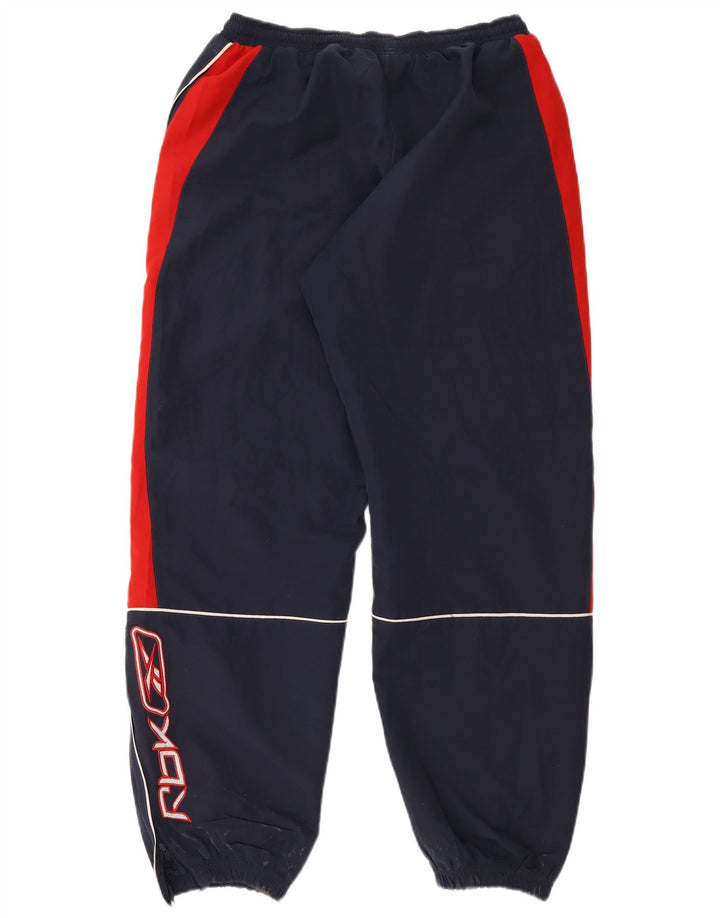 Pantaloni de trening grafic pentru bărbați Reebok Pantaloni de jogging, medii, bleumarin, color block
