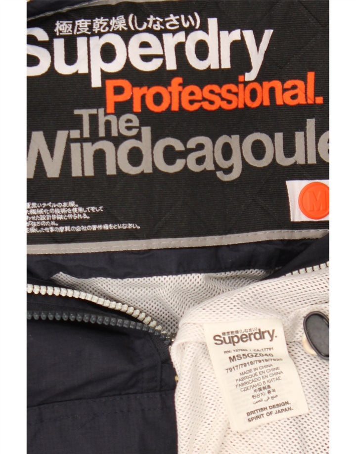 Jachetă Anorak cu glugă The Windcagoule Superdry pentru femei UK 14 Medium Bleumarin
