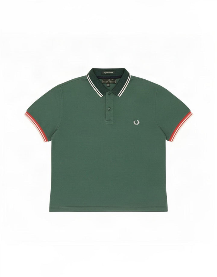 Cămașă polo Fred Perry pentru bărbați, XL, cu dungi verzi