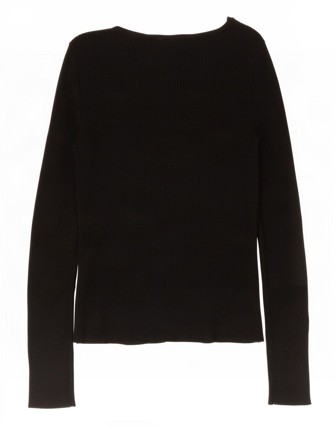 Top pentru femei Marks & Spencer cu mânecă lungă UK 8 mic, negru, viscoză