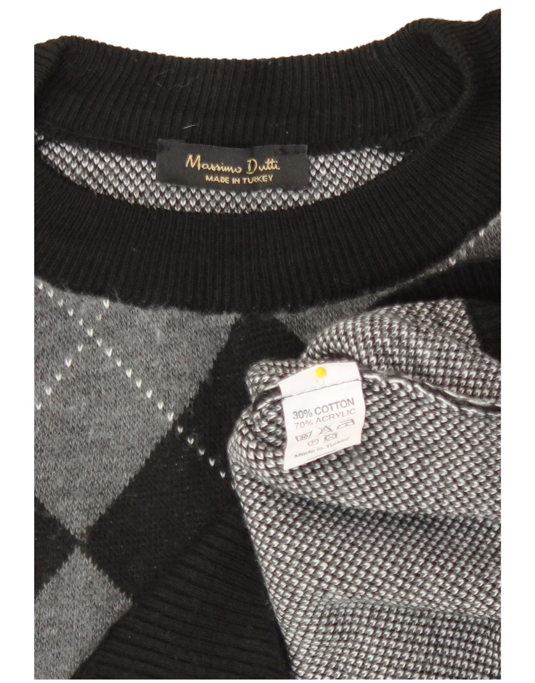 Pulover Massimo Dutti pentru femei, cu decolteu scurt, pulover UK 10 Mic Negru