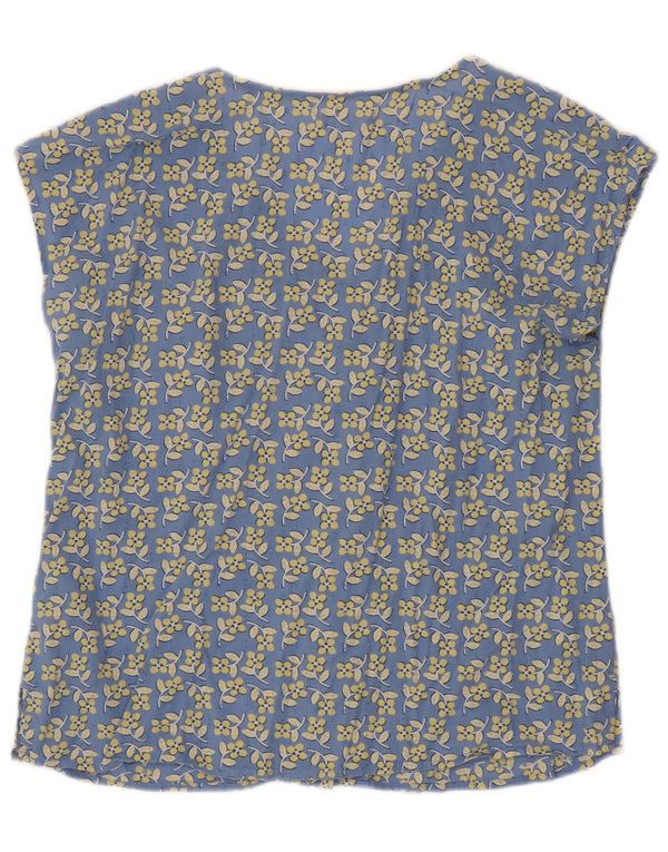 Bluză cu mânecă scurtă pentru femei White Stuff Top UK 12 Medium Blue Floral