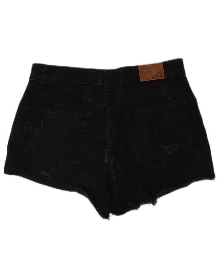 Pantaloni caldi din denim pentru femei Roxy W29 bumbac mediu negru