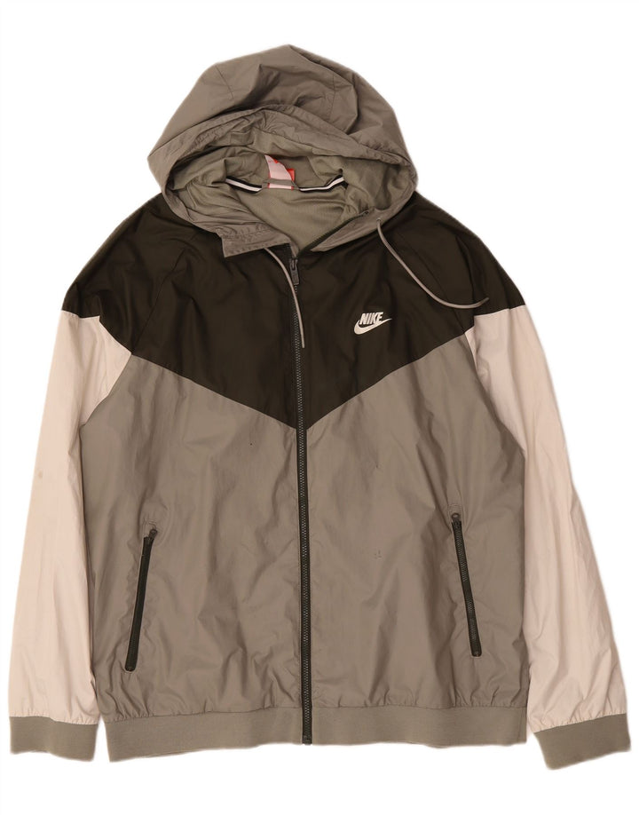 Jachetă de top pentru trening Nike pentru bărbați, 2XL, gri, poliester color bloc