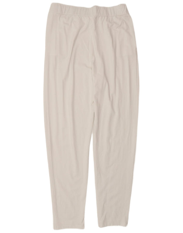 Pantaloni chino conici pentru femei Marks & Spencer UK 12 Medium W30 L30 Alb