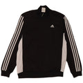 Jachetă de trening pentru bărbați Adidas, negru mediu, poliester bloc de culoare