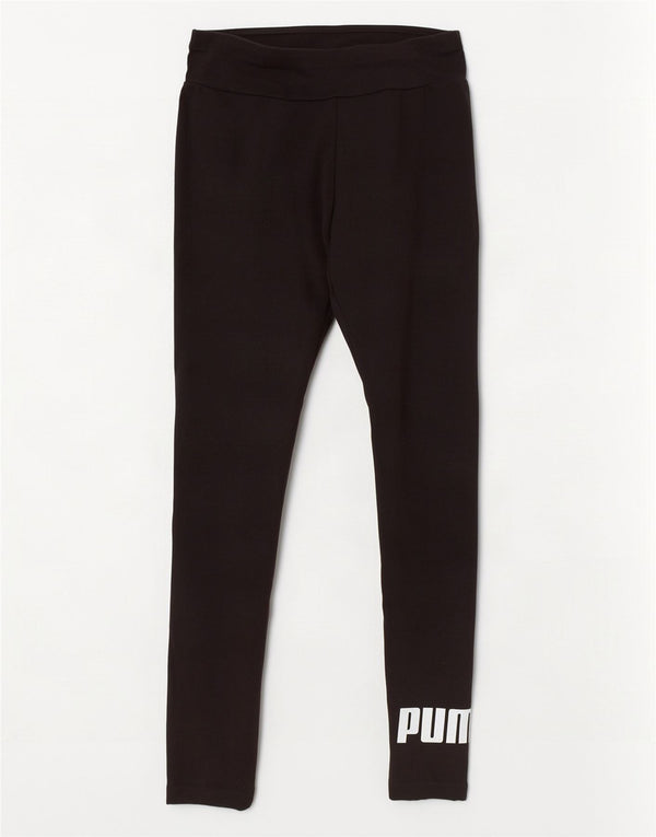 Leggings grafic Puma pentru femei UK 10, bumbac negru mic