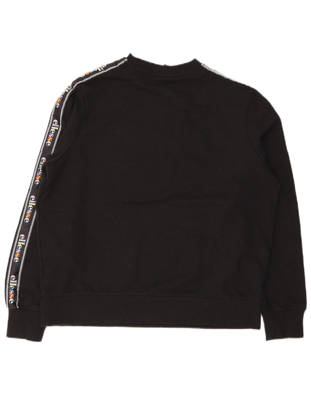 Pulover supradimensionat cu grafic pentru femei Ellesse UK 10 Bumbac negru mic