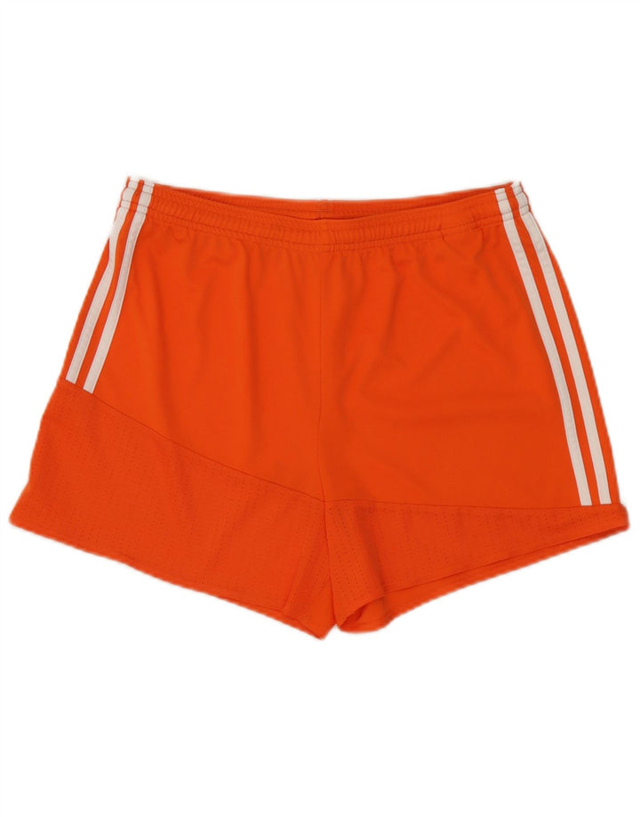 Pantaloni scurți sport Climacool Adidas pentru femei Marea Britanie 12/14 Poliester portocaliu mediu
