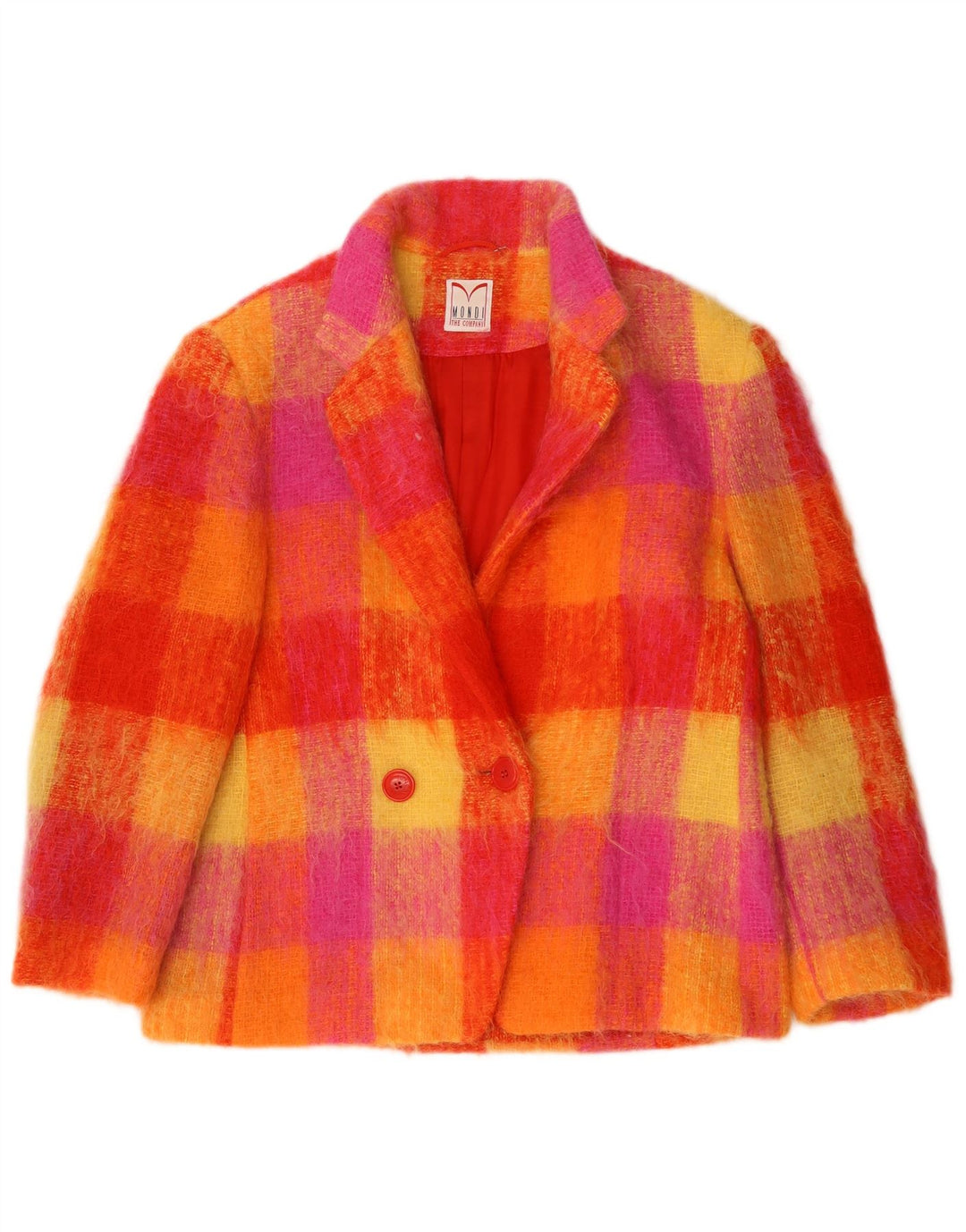 Blazer pentru femei Mondi cu mâneci 3/4 EU 42, carouri mari, multicolore