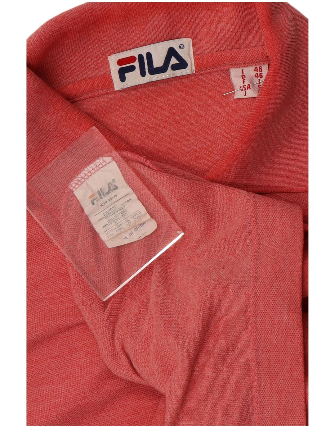 Tricou Polo Fila Bărbați IT 46 Bumbac Roșu Mic