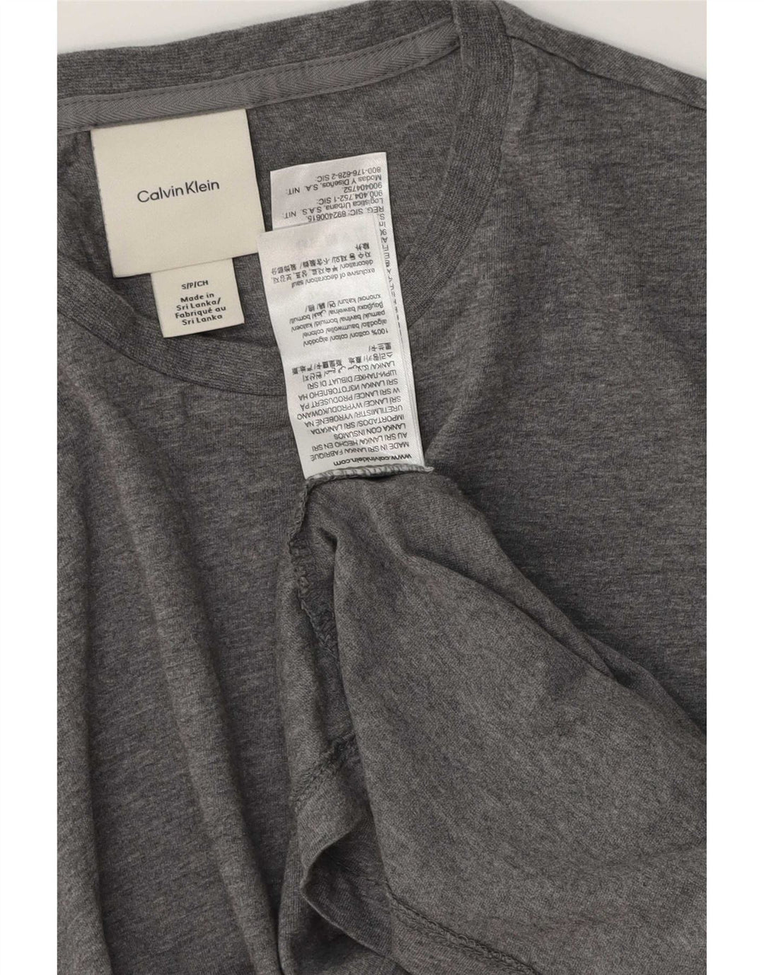 Tricou Calvin Klein pentru bărbați Top mic din bumbac gri