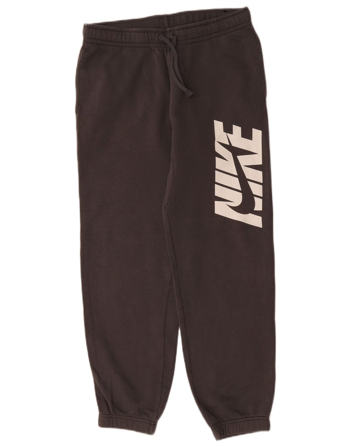 Pantaloni de trening grafic Nike pentru bărbați Joggeri din bumbac gri mediu