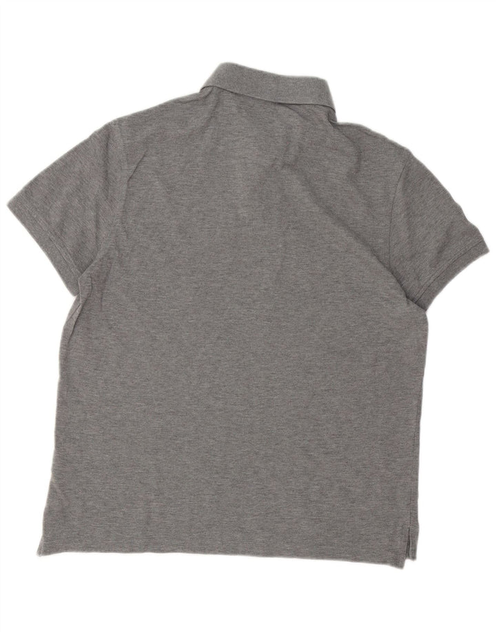 Tricou polo Tommy Hilfiger pentru bărbați, bumbac, gri mediu