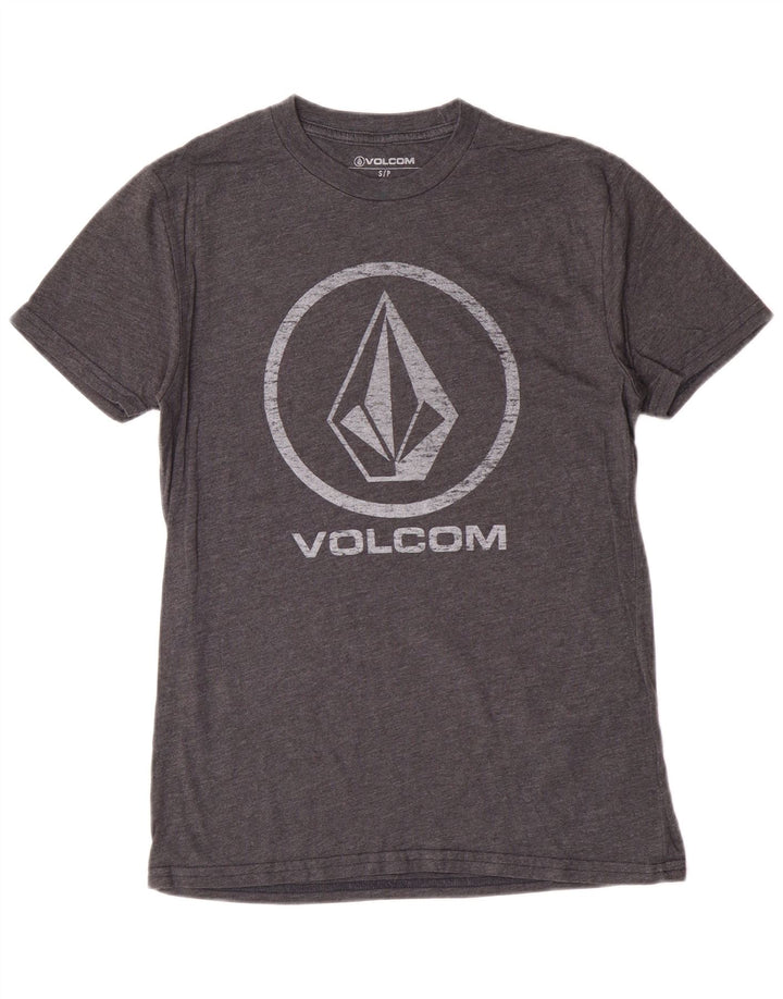 Tricou grafic pentru bărbați Volcom Top mic, gri, bumbac