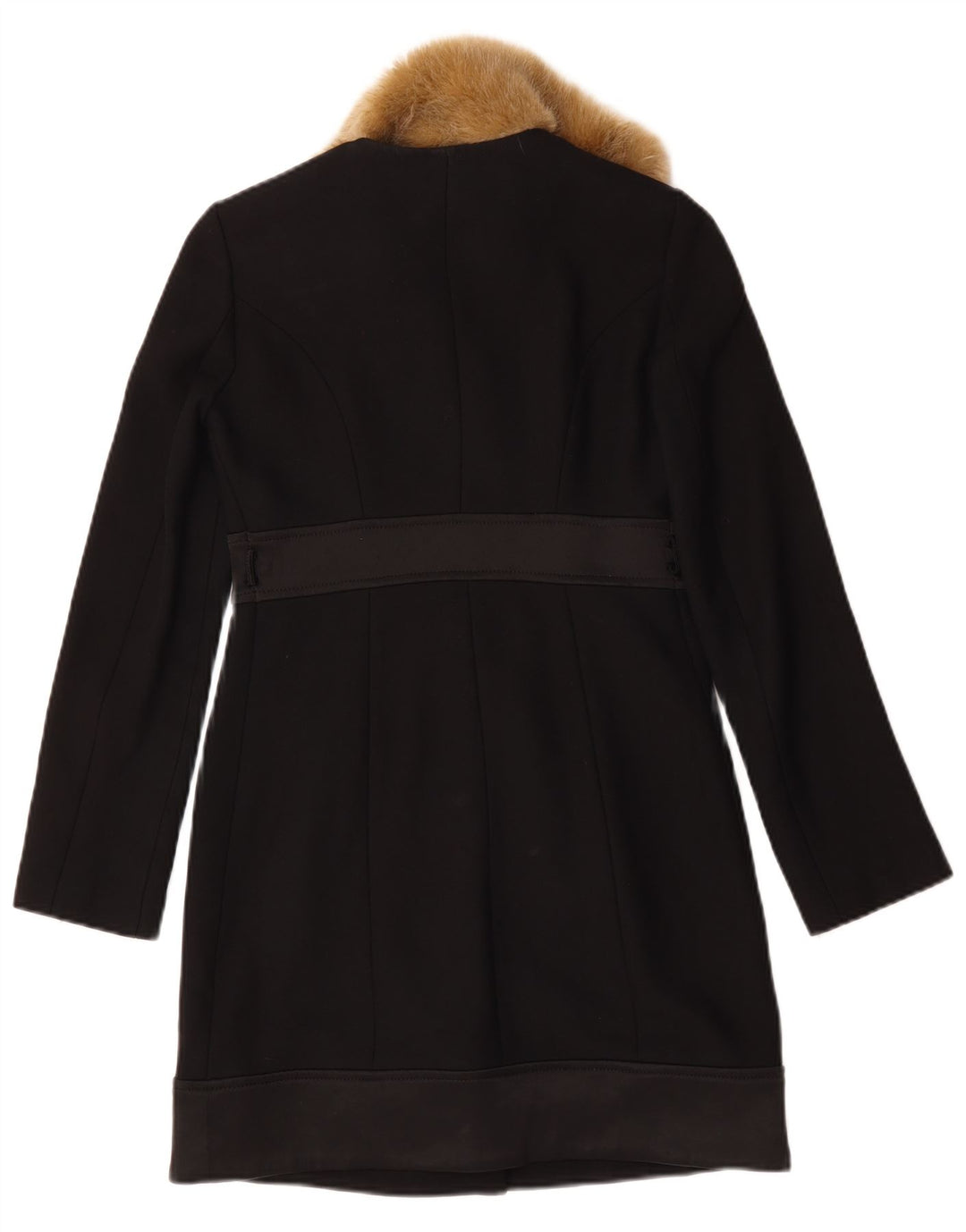 Pardesiu vintage pentru femei IT 40 Small Black Viscose