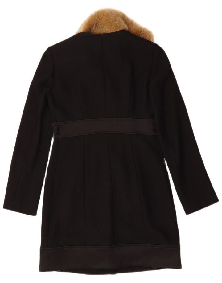 Pardesiu vintage pentru femei IT 40 Small Black Viscose
