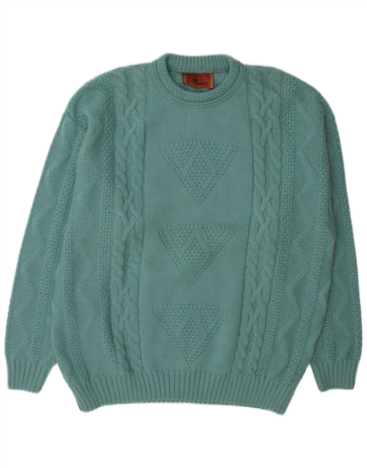 Pulover Rodes pentru bărbați cu gât roșu, XL, lână verde