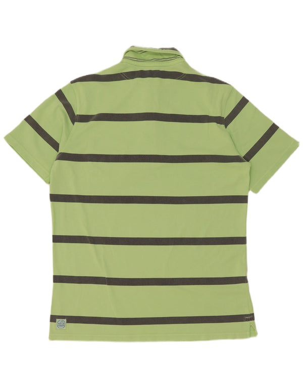 Tricou polo pentru bărbați Murphy & Nye, bumbac cu dungi verzi XL