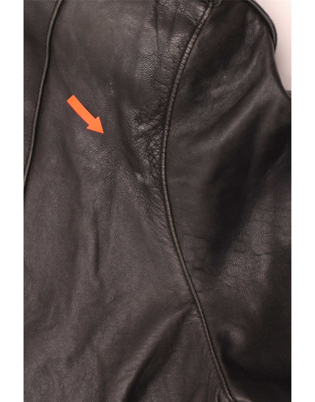 Jachetă Biker din piele vintage pentru femei EU 40 Medium Black