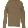Top femeie Zara cu mânecă lungă UK 12 Medium Khaki Viscose