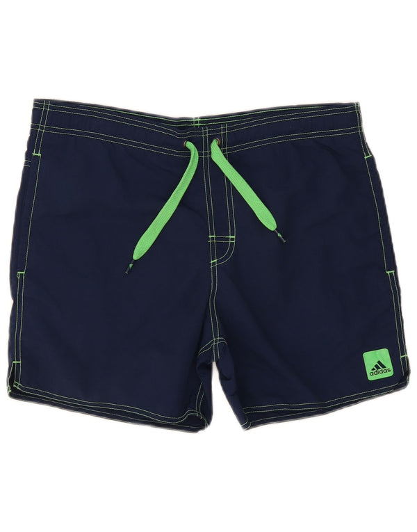 Adidas Mens Swimming Shorts Small Navy Blue Polyester