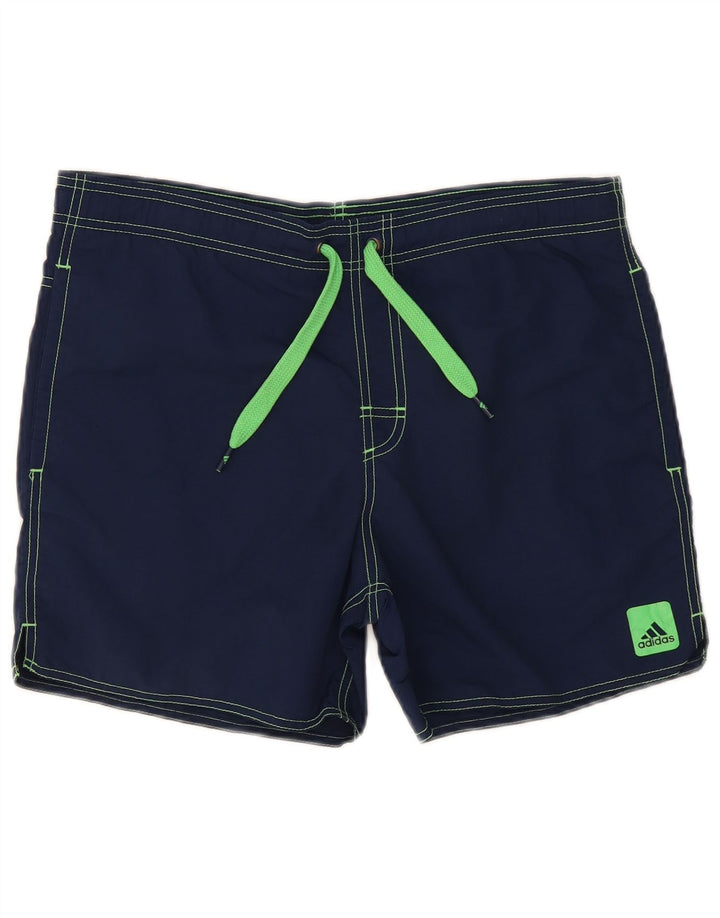 Pantaloni scurți de înot Adidas pentru bărbați, poliester mici, bleumarin