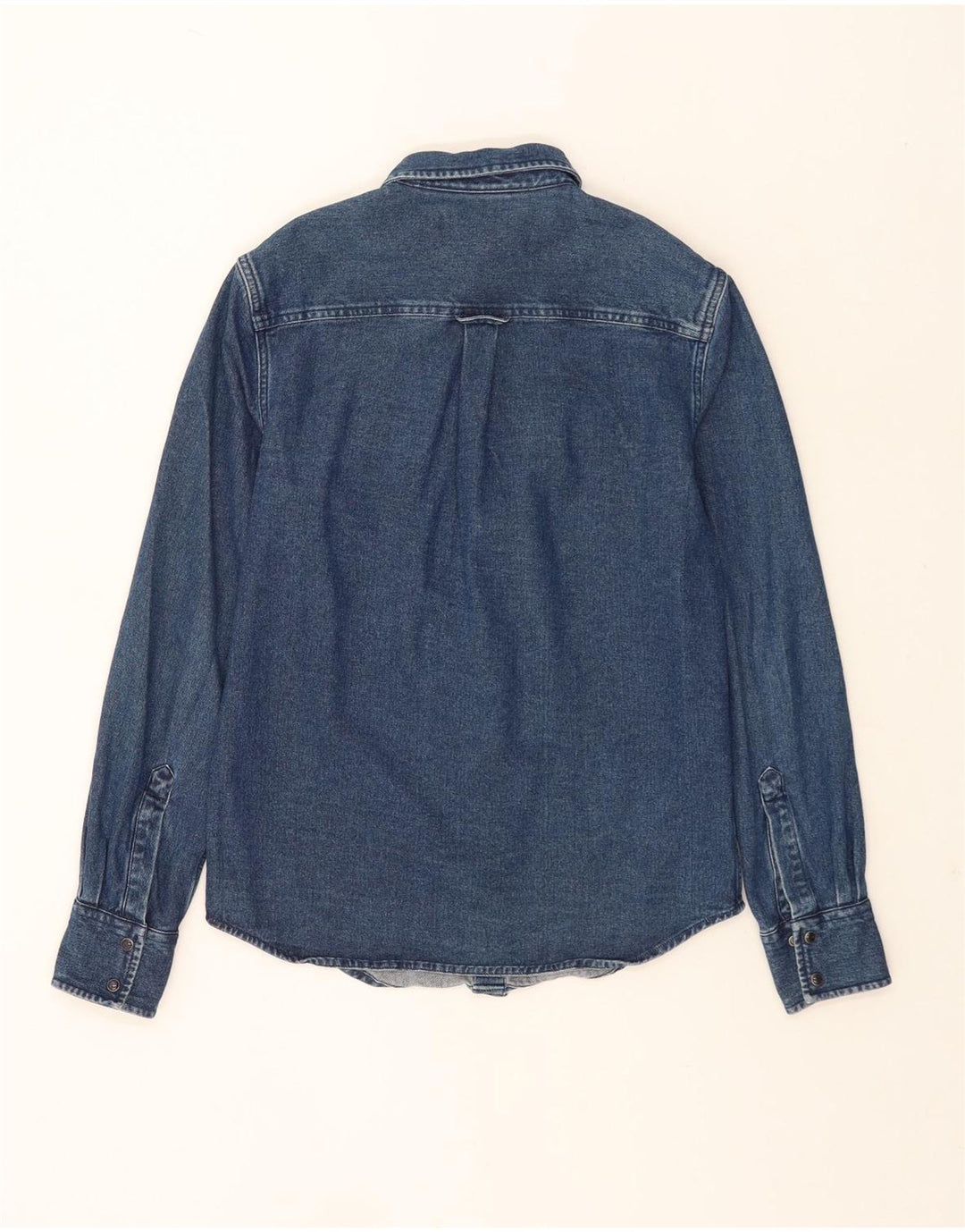 Cămașă de blugi pentru bărbați Superdry, bumbac albastru mic