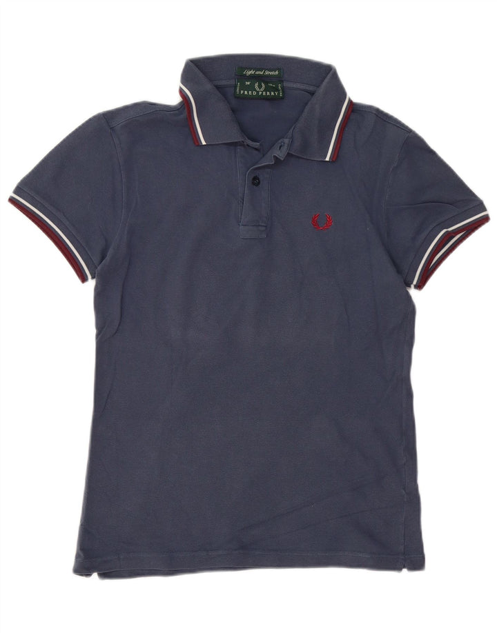 Cămașă polo FRED PERRY pentru bărbați, bumbac, albastru bleumarin