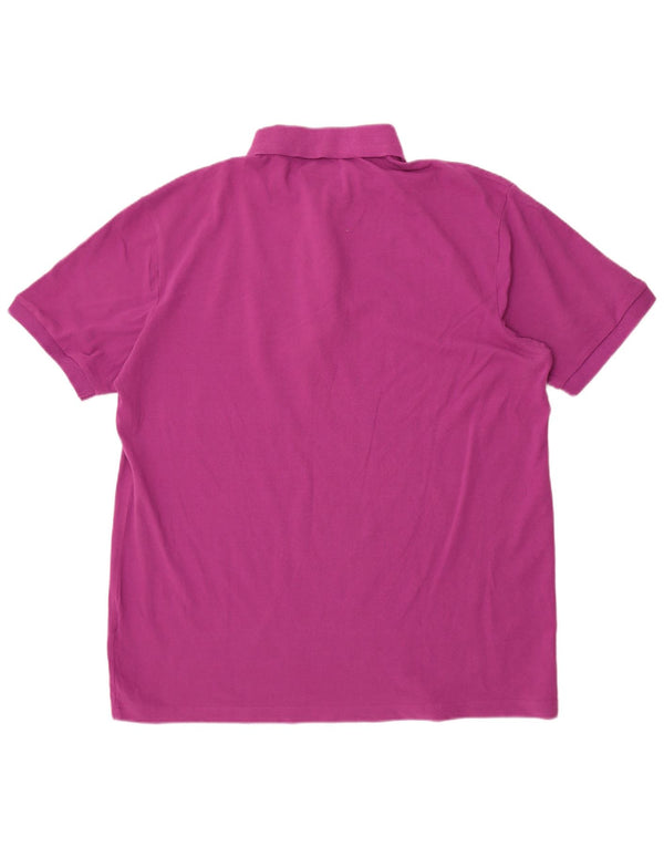 Cămașă polo pentru bărbați Kappa 3XL bumbac violet