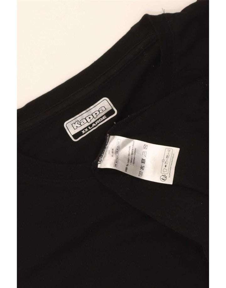 Tricou Bărbați Kappa Top 2XL Bumbac Negru