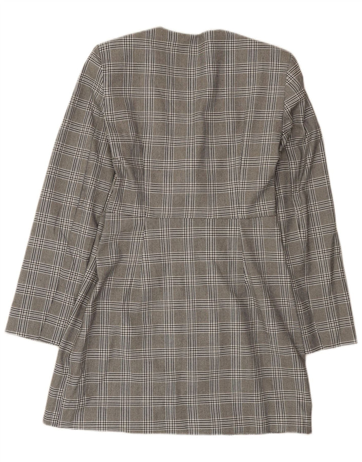 Rochie teacă pentru femei Zara UK 14, mare, gri, poliester cu picioare de găină