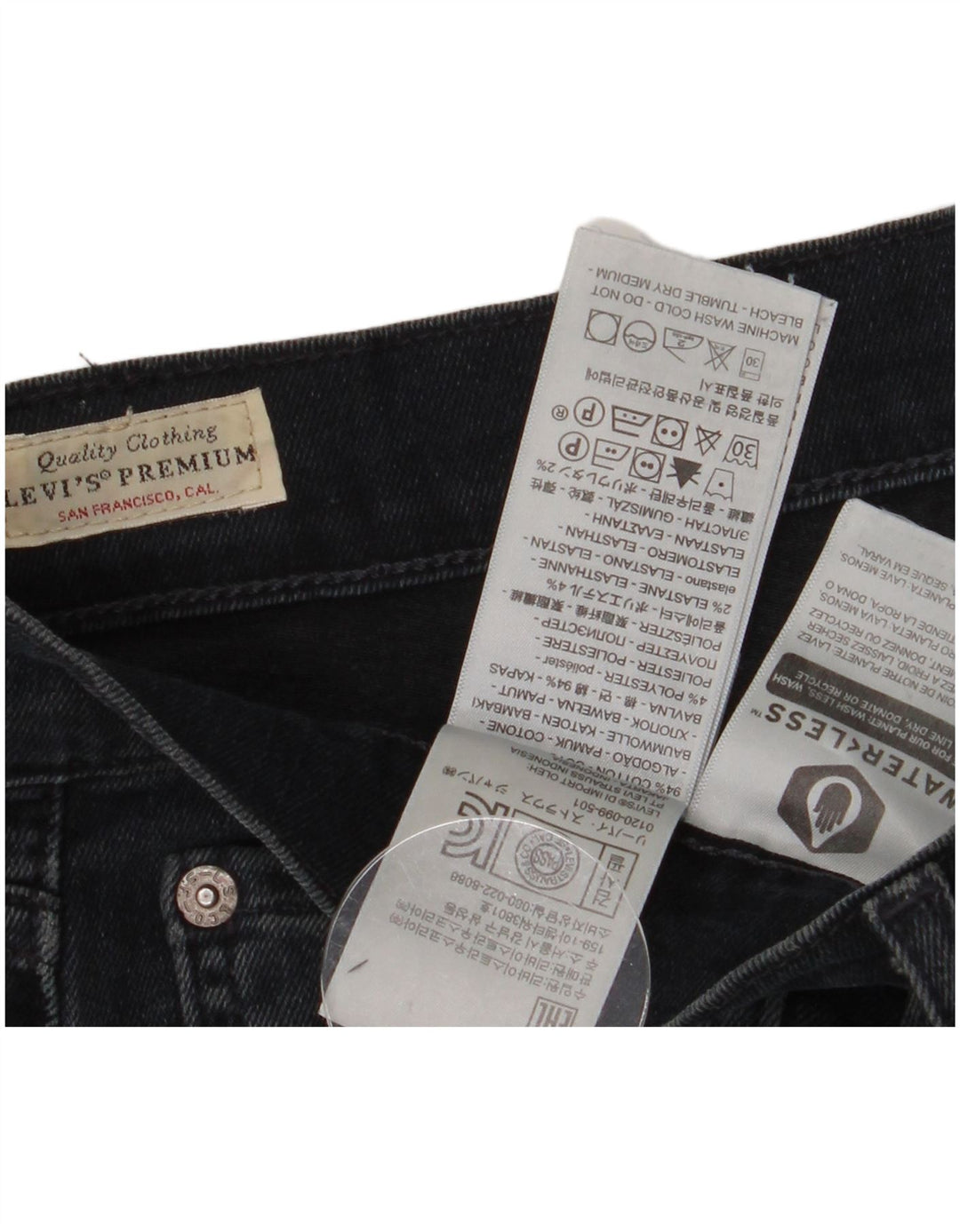 Blugi pentru bărbați Levi's 511 Slim W34 L34 Bumbac bleumarin