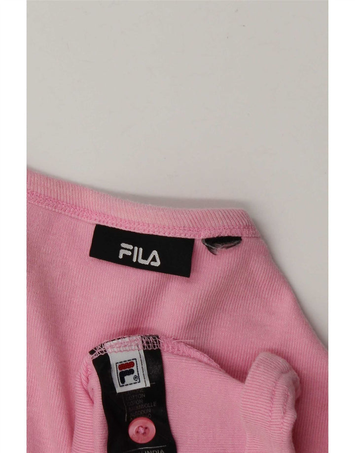Tricou Fila Femei Top UK 14 Medium Pink Bumbac