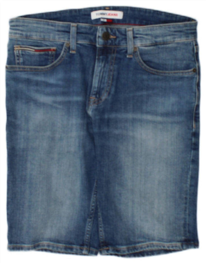 Pantaloni scurți din denim pentru bărbați Tommy Hilfiger W29 Small Blue Bumbac