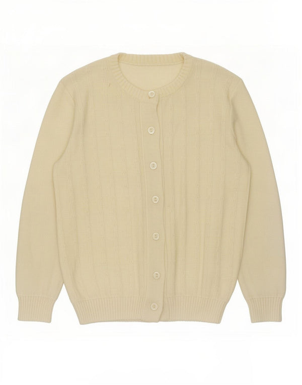 Pulover Cardigan Vintage pentru femei UK 16 Large Off White
