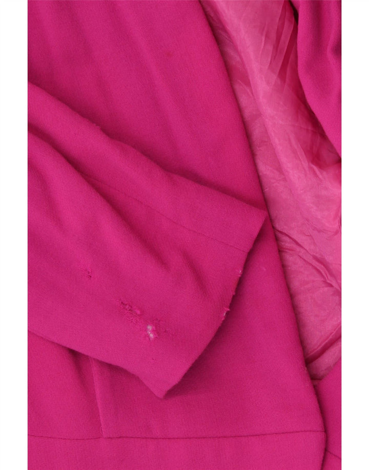 Jachetă Blazer Elegance pentru femei UK 14 Medium Pink Lână