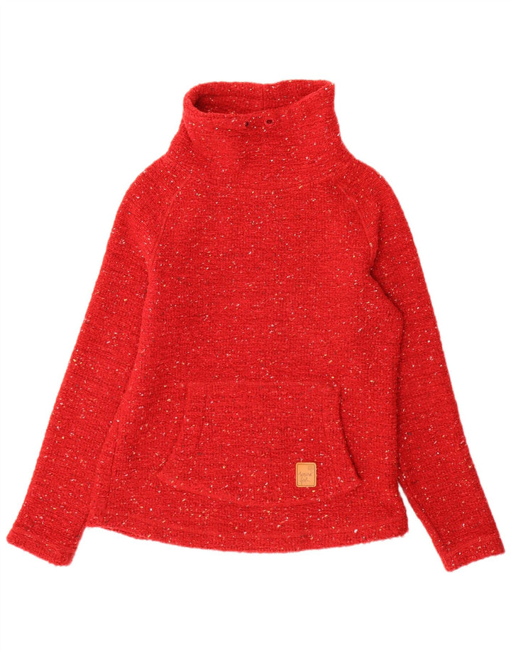 Weird Fish Pulover cu gât țestoasă pentru femei UK 10 Small Red Flecked